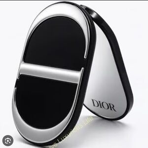 Dior CD Smart Phone Pop Socket Phone Ring Mirror Stand Black/Silver Compact NIB